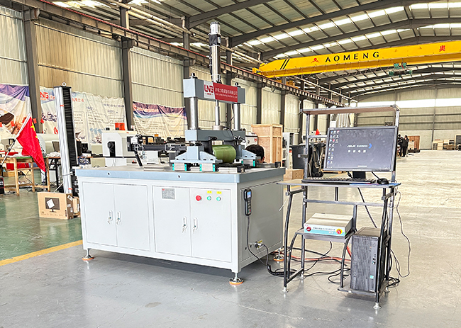 Composition of computer-controlled wheel indoor weighted fatigue testing machine equipment