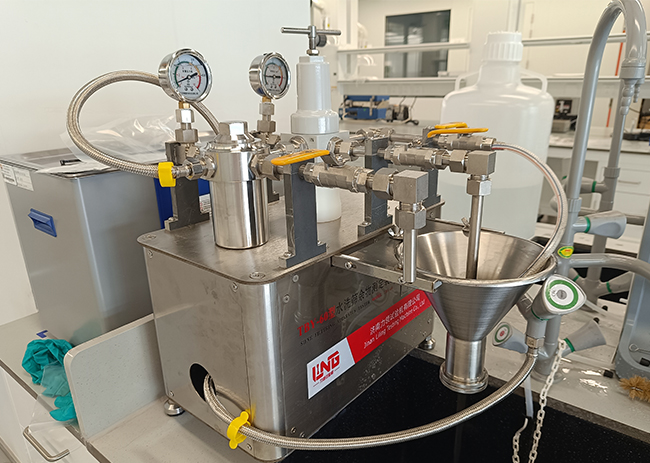 Precautions for operating the water washing sieve residue determination device